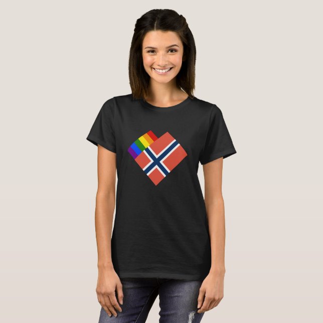 Pride av Norge T-shirt (Hel framsida)