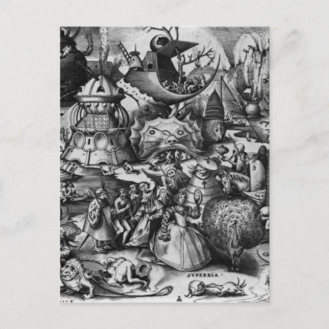 Pride av Pieter Bruegel den äldre Vykort (Framsida)