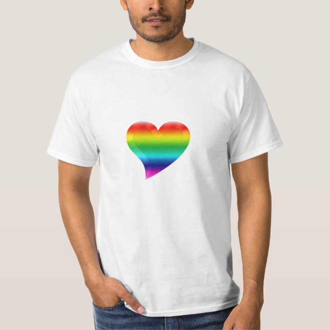 pride av regnbåge färg lgbt lgbtq t shirt (Framsida)