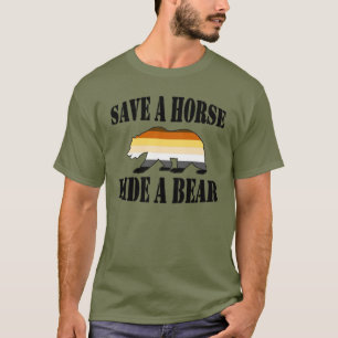 Pride av växellåda Rädda en häst Ride A Bear Tee Shirt