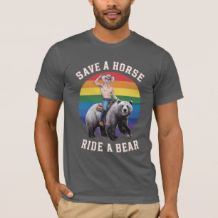 Pride av växellåda som sållar häst ett björn t shirt
