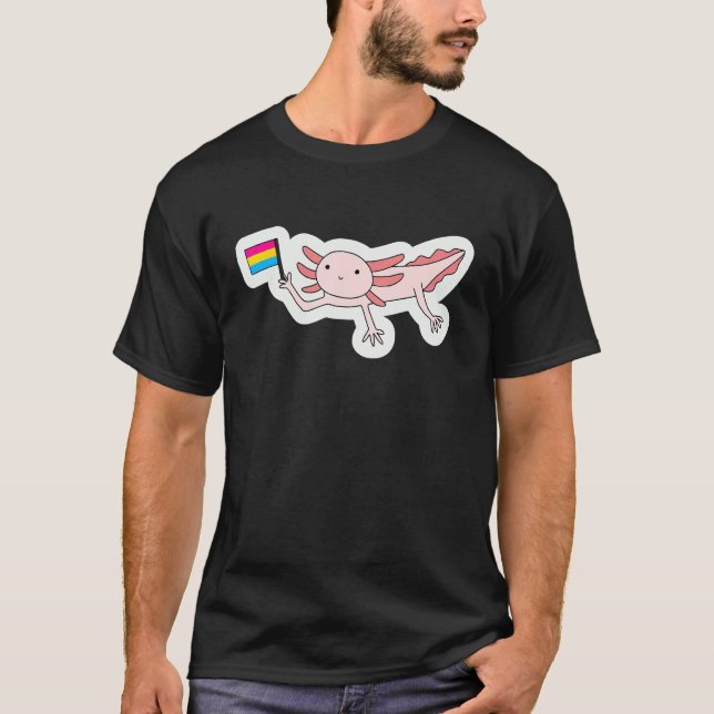 Pride Axolotl Lgbt Gay Lesbisk Transgender Trans N T Shirt (Framsida)