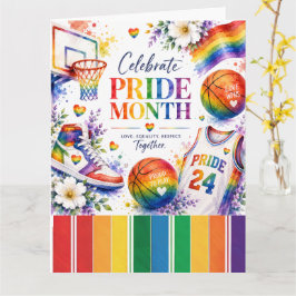Pride Basket Regnbågs-tema Design Kort
