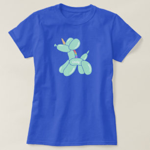 Pride Boalloon Hund Unicorn Rainbow T Shirt
