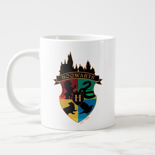 PRIDE-bricka för HOGWARTS™ Castle Vapensköld House Jumbo Mugg (Vänster)