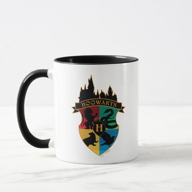 PRIDE-bricka för HOGWARTS™ Castle Vapensköld House Mugg (Vänster)