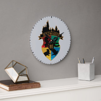 PRIDE-bricka för HOGWARTS™ Castle Vapensköld House Stor Klocka