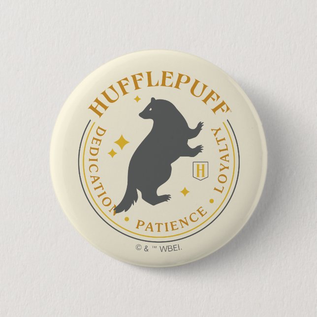 PRIDE-bricka för HUFFLEPUFF™ Badger House Knapp (Framsida)