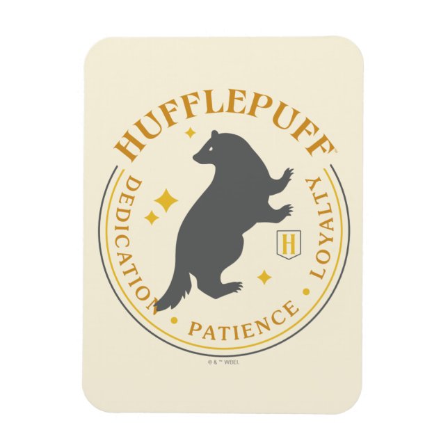 PRIDE-bricka för HUFFLEPUFF™ Badger House Magnet (Vertikal)