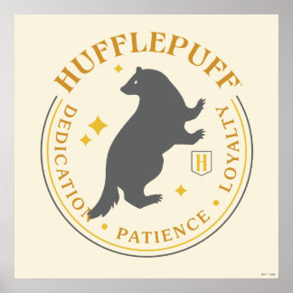 PRIDE-bricka för HUFFLEPUFF™ Badger House Poster