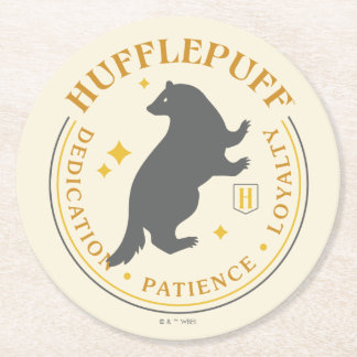 PRIDE-bricka för HUFFLEPUFF™ Badger House Underlägg Papper Rund