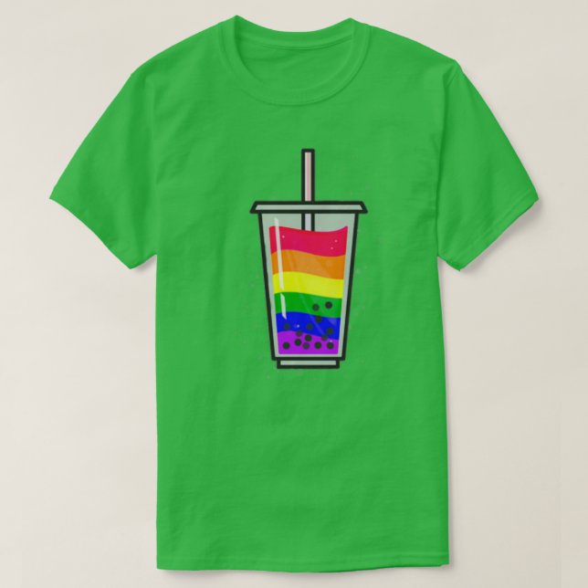 Pride Bubble Tea T Shirt (Design framsida)