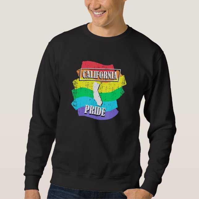 Pride California Gay pride Lesbisk Pride LGBTQ Pri Lång Ärmad Tröja (Framsida)
