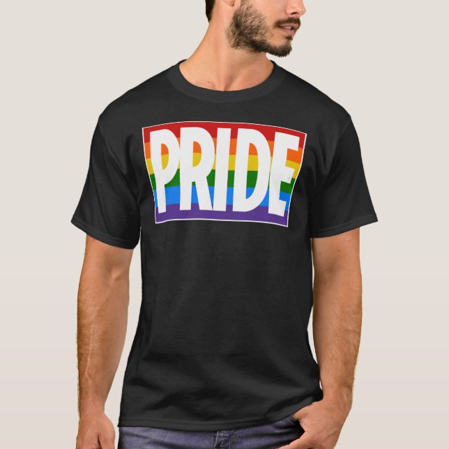 PRIDE. Celebrate In This Rainbow, Marvel, Superher T Shirt (Framsida)