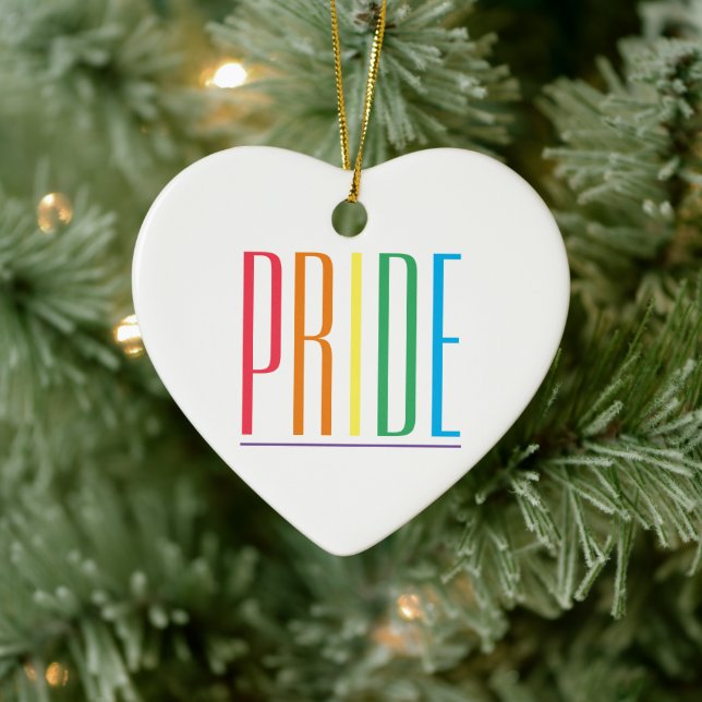 PRIDE Ceramic Heart Ornament (Träd)
