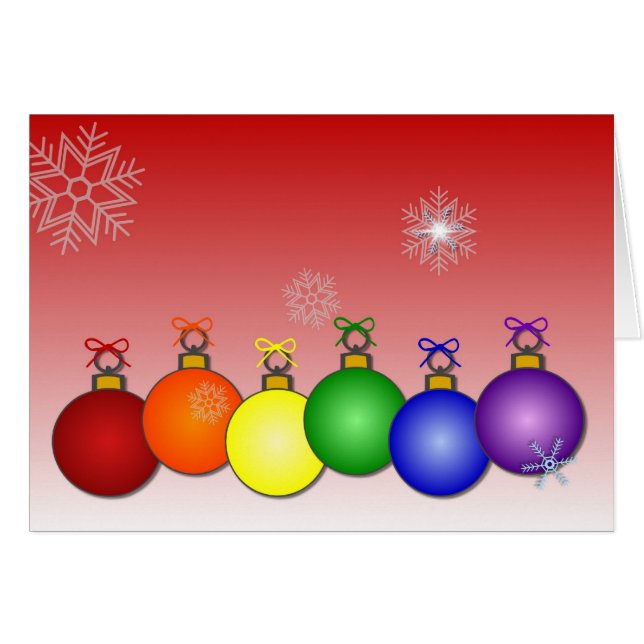 Pride Chistmas Hälsningskort (Framsidan Horizontal)