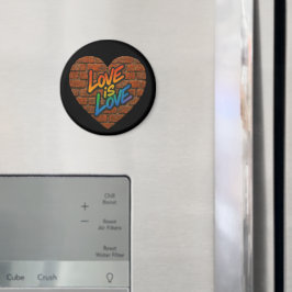 Pride Colorful Kärlek är Kärlek Magnet