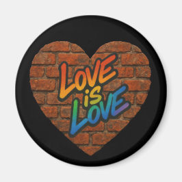 Pride Colorful Kärlek är Kärlek Magnet