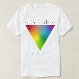 Pride Colorful Rainbow Triangle Gay LGBTQ Namn T Shirt