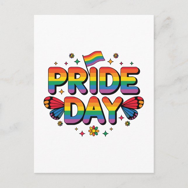 Pride dag helg vykort (Framsida)