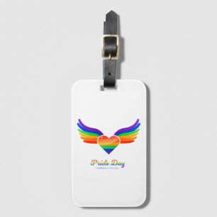 Pride Day Heart Vinge, jag tror att jag kan flyga Bagagebricka