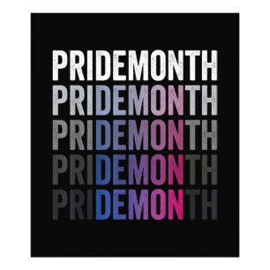Pride Demon Bisexuell Bi Pride Månad HBTQ Gay Lesb Fototryck