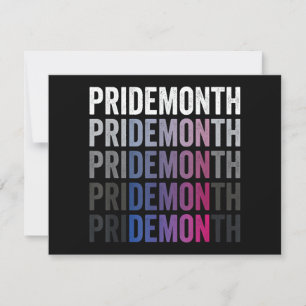 Pride-demon Bisexuell Bi Pride-månad HBTQ Gay Lesb Julkort