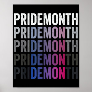 Pride Demon Bisexuell Bi Pride Månad HBTQ Gay Lesb Poster