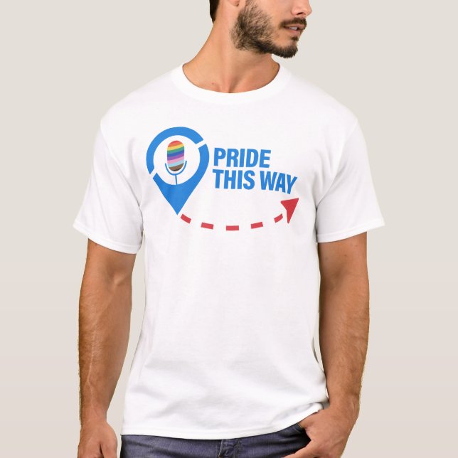 Pride den här vägen: 'Serverar glädje i varje tids T Shirt (Framsida)