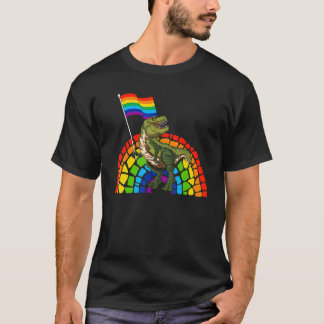 Pride Dinosaur LGBT Gay Lesbian Transgender Trans  T Shirt