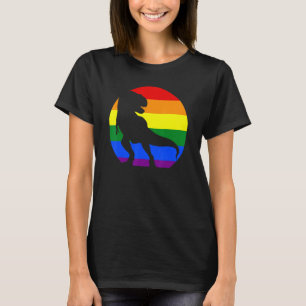 Pride Dinosaur Lgbt Gay Lesbisk Transgender Trans T Shirt