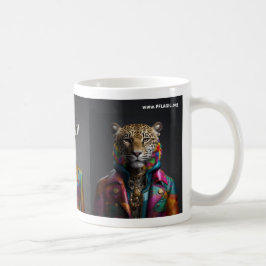 Pride Djur: Lejona, Giraffe, Jaguar Kaffemugg