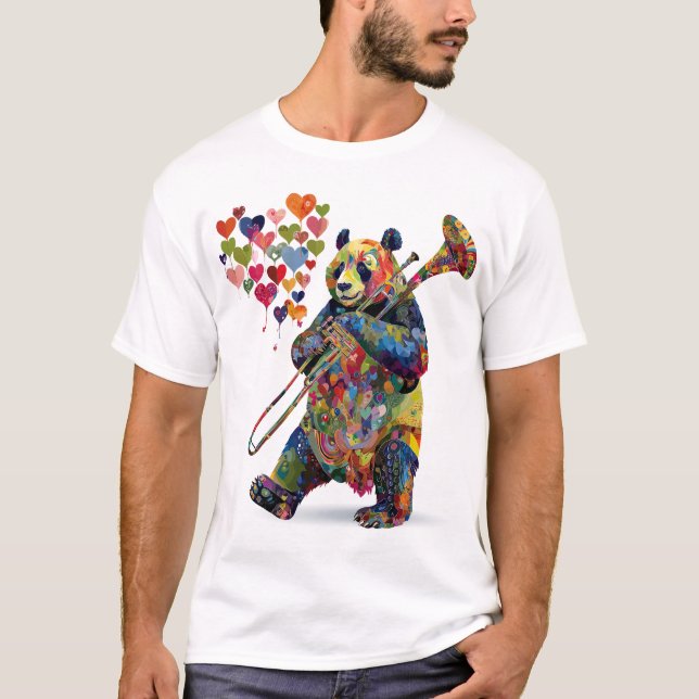 Pride Djur Musiker -  T Shirt (Framsida)