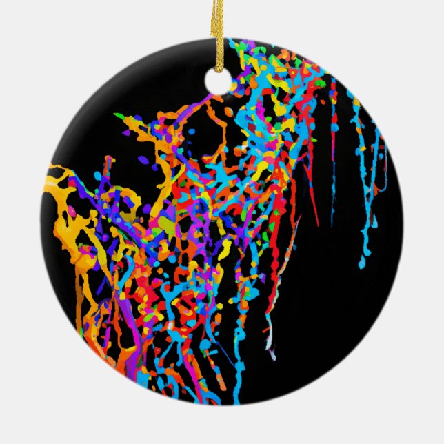 Pride Drip Mönster Ornament (Baksidan)
