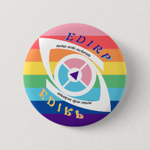 Pride EDIRP Illuminati Logotyp Pin Knapp
