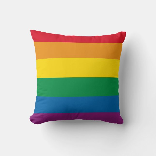 Pride | Färgregat för regnbåge Kudde (Framsida)