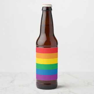 Pride | Färgregat för regnbåge Ölflaska Etikett