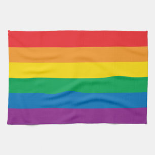 Pride Färgstark regnbågsdesign Kökshandduk