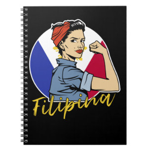Pride Filipina Pinay Wife Girlvän Filippinerna Anteckningsbok