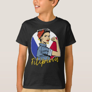 Pride Filipina Pinay Wife Girlvän Filippinerna T Shirt
