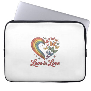 Pride Fjäril Hjärtan Kärlek Är Kärlek Tröja Design Laptop Fodral