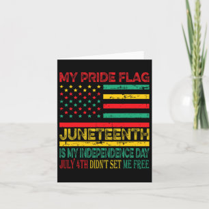 Pride Flagga 1:e är min Independence day 1 Kort