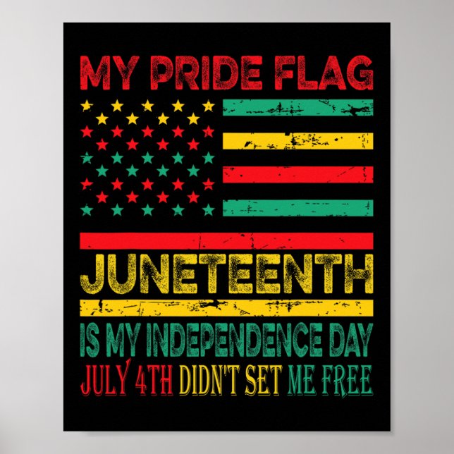 Pride Flagga 1:e är min Independence day 1 Poster (Framsidan)