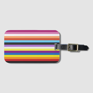 Pride Flagga Colorful Rand Mönster Bagagebricka