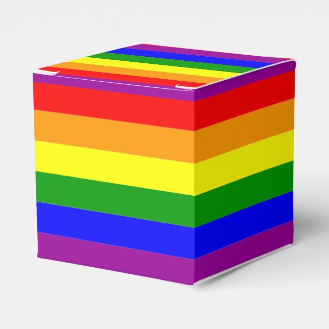 Pride Flagga HGBTQIA+ Rainbow Färg Presentaskar (Framsidan Sidan)