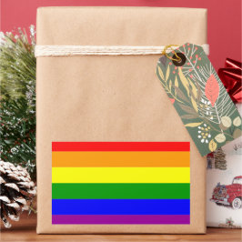 Pride Flagga HGBTQIA+ Rainbow Färg Rektangulärt Klistermärke