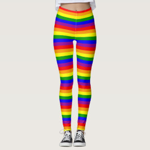 Pride Flagga LGBTQ+ Rainbow Färg Leggings