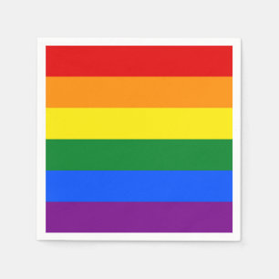 Pride Flagga Napkin Serviettes Pappersservett