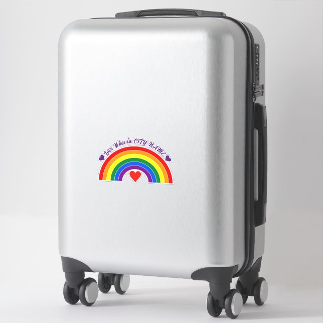 Pride Flagga Rainbow Klistermärken (Resväska)