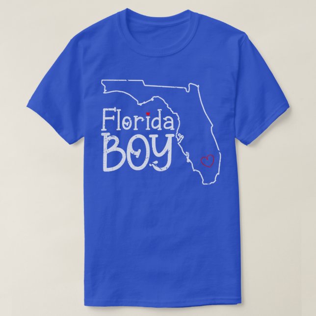 Pride Florida Boy Outline Flo Grown T Shirt (Design framsida)